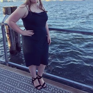 Cowl Neck Slip Dress